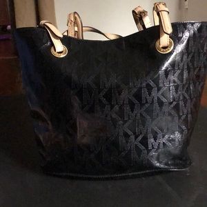 Michael Kors Black Patent Leather Purse